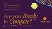 Tennis Game Competition Animation Preview