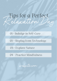 Tips for Relaxation Flyer Design
