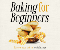 Baking for Beginners Facebook Post Design