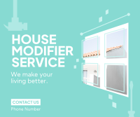 House Modifier Service Facebook Post Design