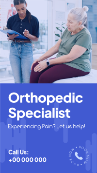 Orthopedic Specialist Instagram reel Image Preview