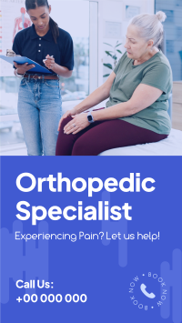 Orthopedic Specialist Instagram Reel Image Preview