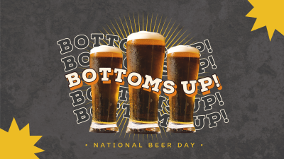 Bottoms Up this Beer Day Facebook event cover Image Preview