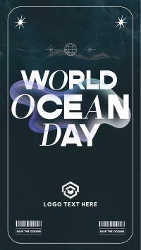 Y2K Ocean Day YouTube Short Design