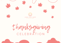 Thanksgiving Celebration Postcard Image Preview