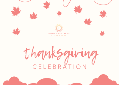 Thanksgiving Celebration Postcard Image Preview