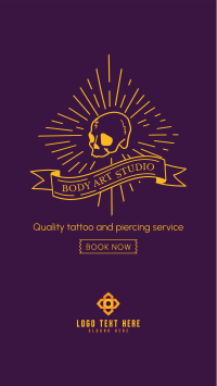 Tattoo and Piercing Facebook Story Design