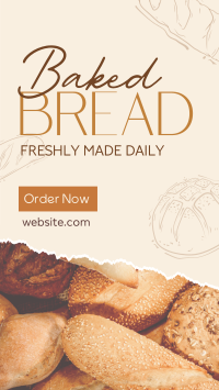Baked Bread Bakery Instagram reel Image Preview
