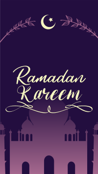 Ramadan Mosque Greeting TikTok Video Design