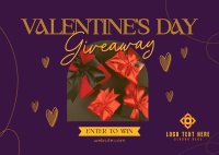 Valentine's Day Giveaway Postcard Image Preview