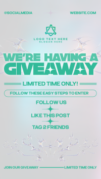 Y2K Giveaway Announcement TikTok Video Design