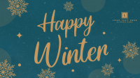 Simple Winterly Greeting Video Image Preview