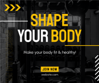 Shape Your Body Facebook Post Design