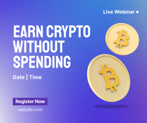 Earn Crypto Live Webinar Facebook post Image Preview