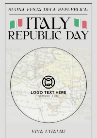 Retro Italian Republic Day Flyer Preview