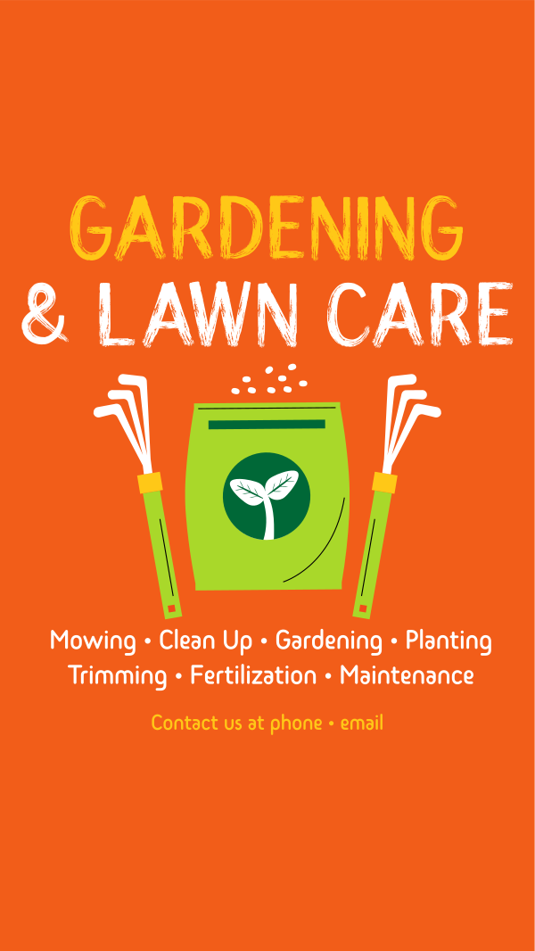 Seeding Lawn Care Instagram Story Design Image Preview