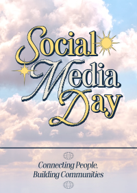 Y2K Social Media Day Flyer Design