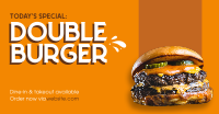 Double Burger Facebook ad Image Preview