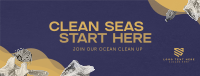 World Ocean Day Clean Up Drive Facebook Cover Design