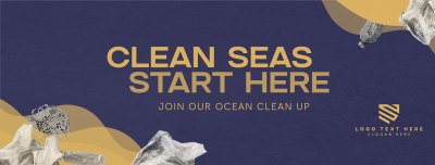 World Ocean Day Clean Up Drive Facebook cover Image Preview