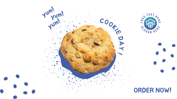 Cookie Crumbs Explosion Facebook Event Cover Design Image Preview