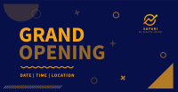 Geometric Shapes Grand Opening Facebook ad Image Preview