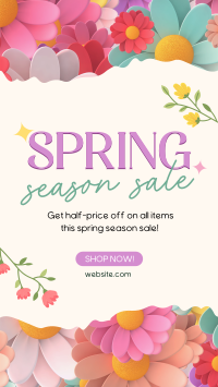 Spring Season Sale TikTok Video Design