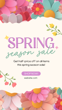 Spring Season Sale TikTok Video Image Preview