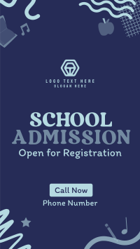 Fun Kids School Admission TikTok Video Design