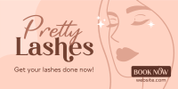 Sparkling Lashes Twitter Post Design