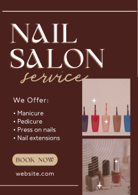 Boho Nail Salon Poster Image Preview