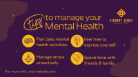 Mental Health Tips Facebook Event Cover Image Preview