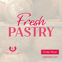 Rustic Pastry Bakery Linkedin Post Design