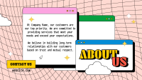 About Us Retro Window Facebook event cover Image Preview