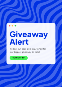 Giveaway Notification Poster Image Preview