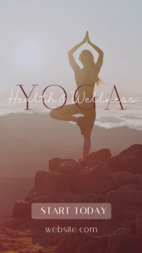 Yoga Sparkle Facebook Story Design