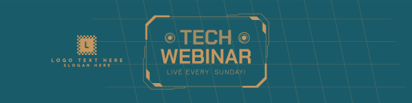 Tech Webinar Twitch Banner Design Image Preview