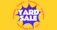Comic Yard Sale Facebook Ad Design