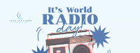 Retro World Radio Facebook Cover Design