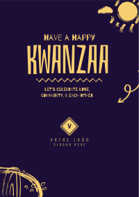 A Happy Kwanzaa Flyer Design