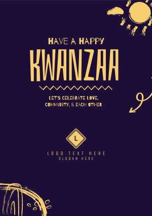 A Happy Kwanzaa Flyer Image Preview