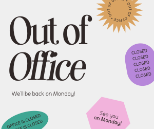 Out of Office Facebook post Image Preview