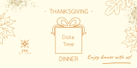Thanksgiving Dinner Party Twitter Post Image Preview