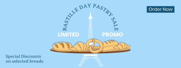 Bastille Day Breads Facebook Cover Design