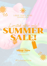 Tropical Summer Sale Flyer Design