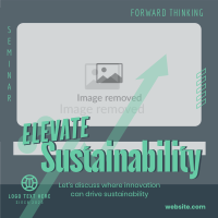 Elevating Sustainability Seminar Instagram post Image Preview