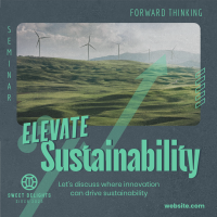 Elevating Sustainability Seminar Instagram post Image Preview