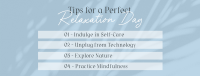 Tips for Relaxation Facebook cover Image Preview