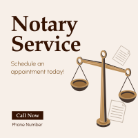 Professional Notary Services Instagram Post Design