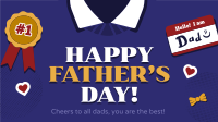 Illustration Father's Day Facebook event cover Image Preview
